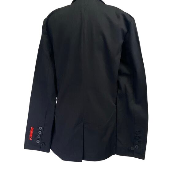 LF The Brand Undrgrnd3 Harness Blazer Black Red Utilitarian Streetwear Size 10 - Picture 8 of 14
